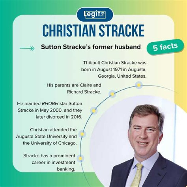 Sutton Stracke's Ex-Husband Christian Stracke's Age, Job, & More